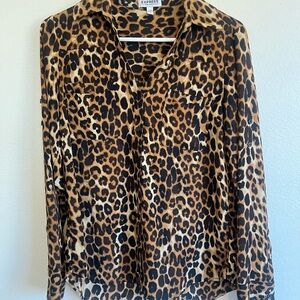 Express Animal Print Button-Up Portofino Shirt